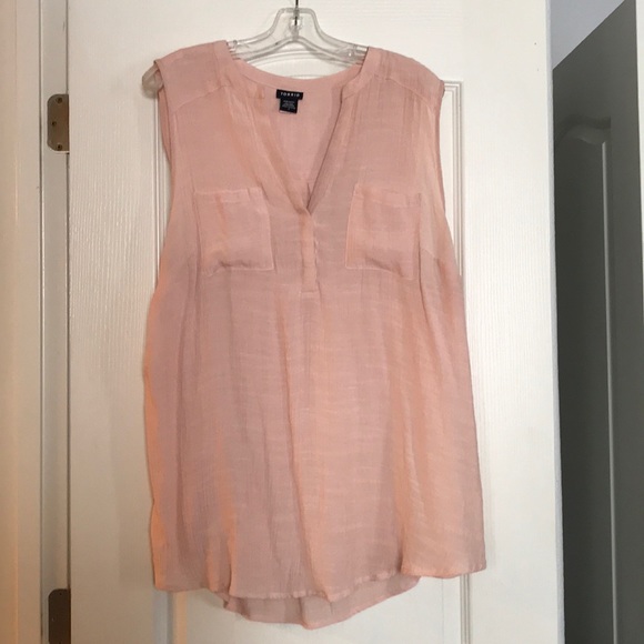 Torrid Sleeveless Crepe Top - Picture 2 of 7
